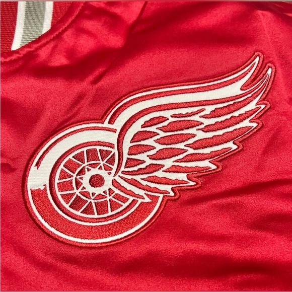 Detroit Red Wings Mitchell & Ness Bomber Jacket Size 2XL - Picture 3 of 6